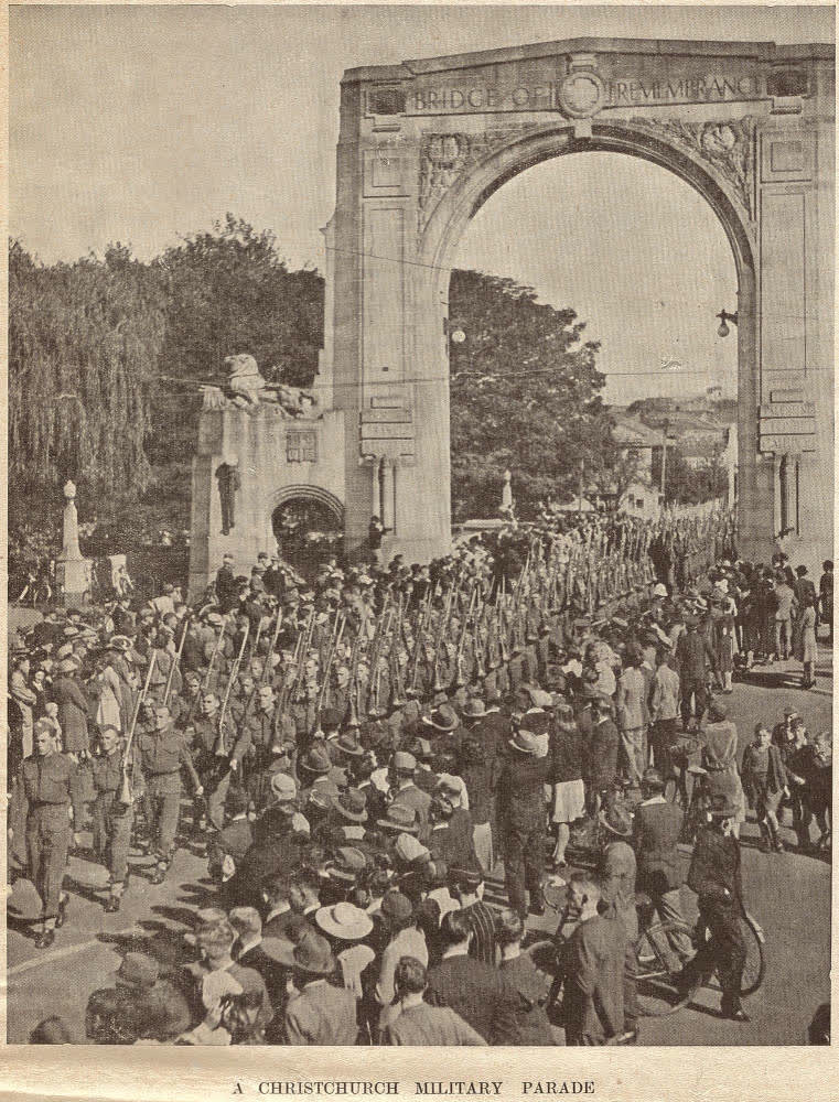A Christchurch military parade, 1941
