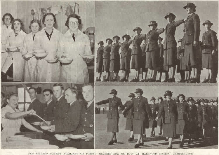 New Zealand Women's Auxiliary Air Force: members now on duty at Harewood Station, Christchurch, 1941