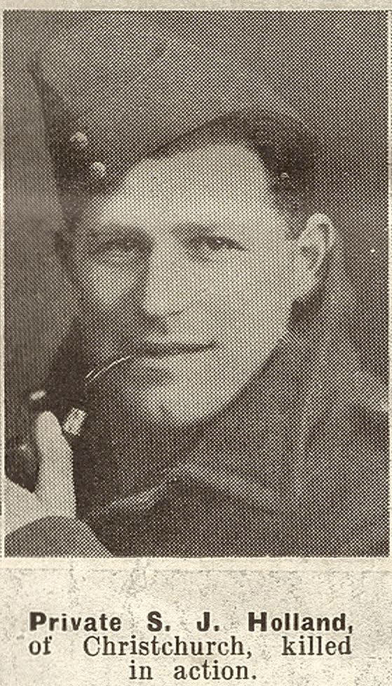 Private S. J. Holland, of Christchurch, killed in action, 1941