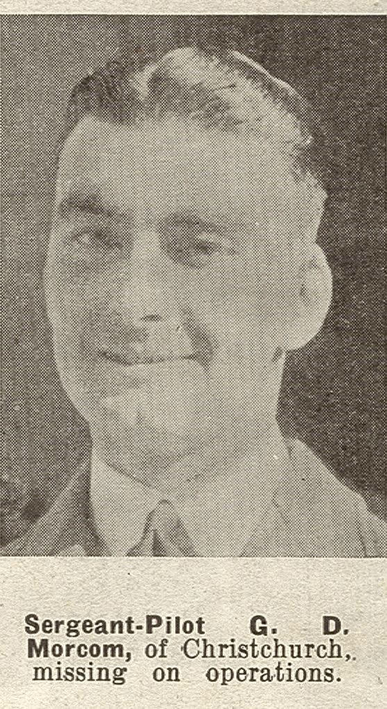 Sergeant-Pilot G. D. Morcom, of Christchurch missing on operations, 1941