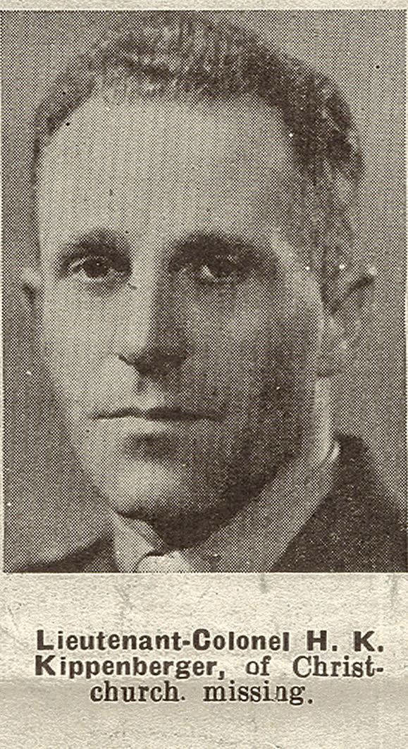 Lieutenant-Colonel H. K. Kippenberger, of Christchurch. missing, 1941