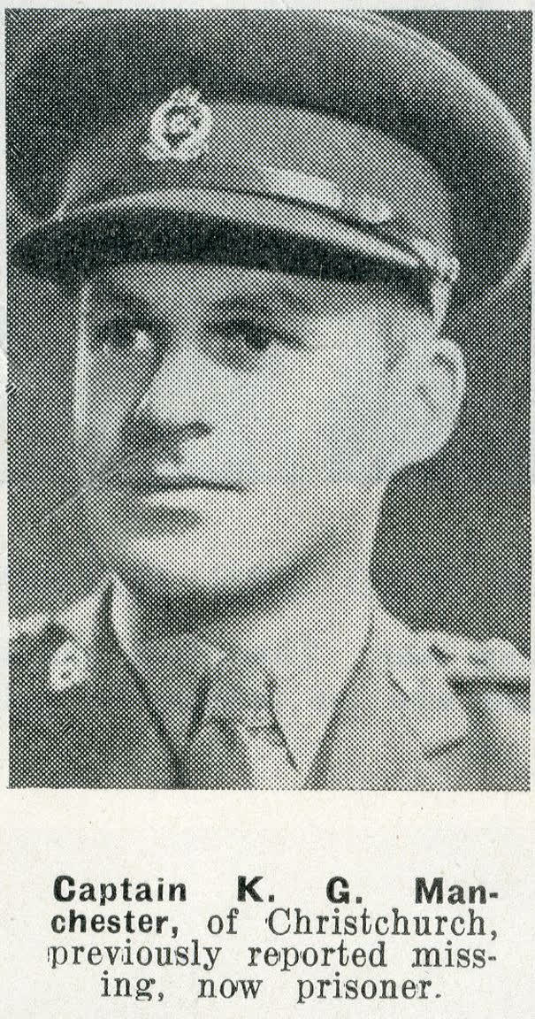 Captain K. G. Manchester, of Christchurch, previously reported missing, now prisoner, 1942
