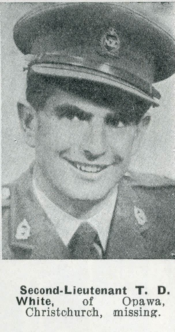 Second-Lieutenant T. D. White, of Opawa, Christchurch, missing, 1942