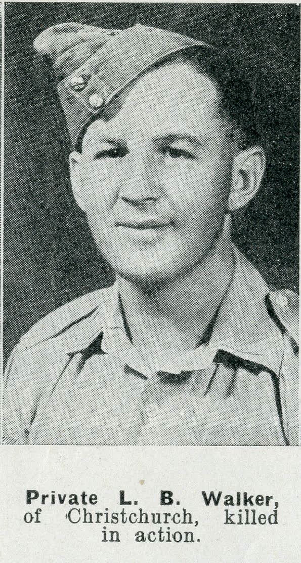 Private L. B. Walker, of Christchurch, killed in action, 1942