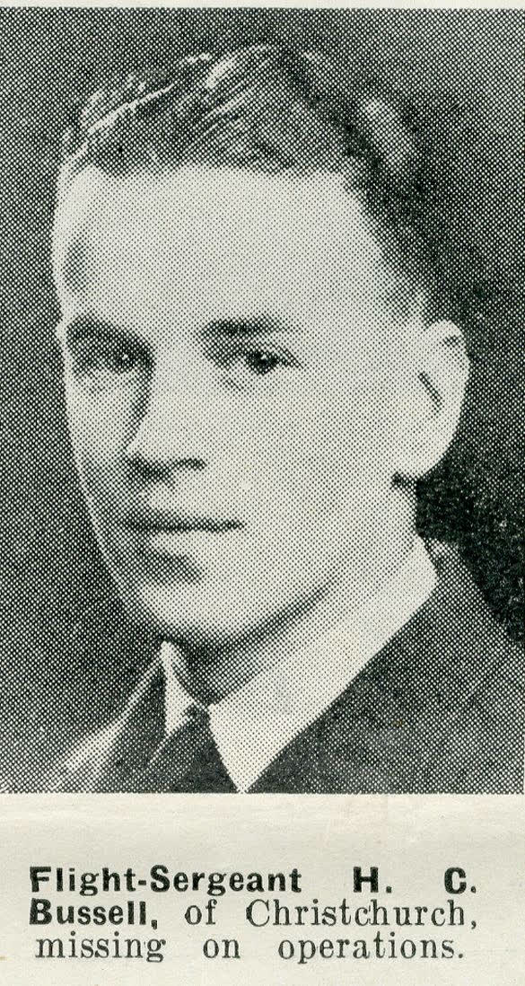 Flight-Sergeant H. C. Bussell, of Christchurch, missing on operations, 1942