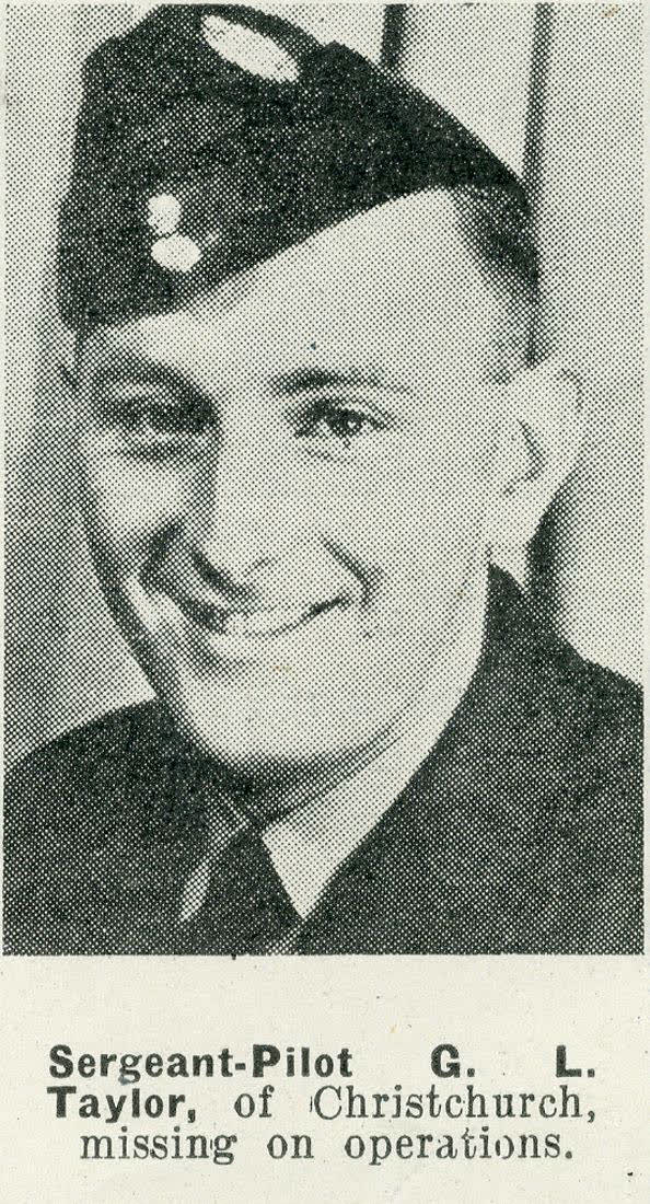 Sergeant-Pilot G. L. Taylor, of Christchurch, missing on operations, 1942