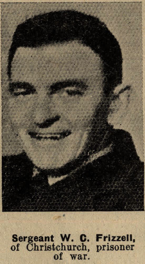 Sergeant W. C. Frizzell. of Christchurch, prisoner of war, 1942