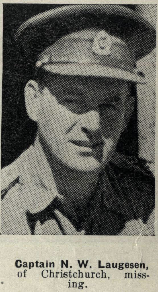 Captain N. W. Laugesen, of Christchurch, missing, 1942