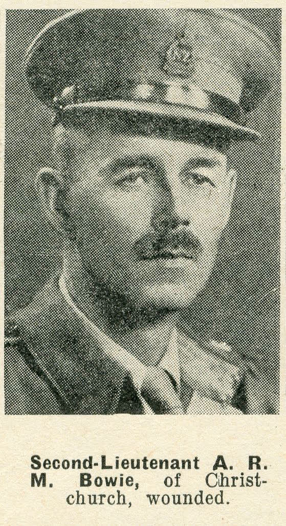 Second-Lieutenant A. R. M. Bowie, of Christchurch, wounded, 1943