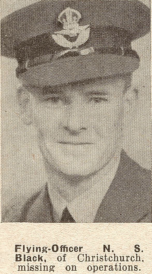 Flying-Officer N. S. Black, of Christchurch, missing on operations, 1943