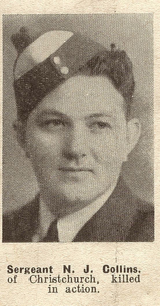 Sergeant N. J. Collins, of Christchurch, killed in action, 1943