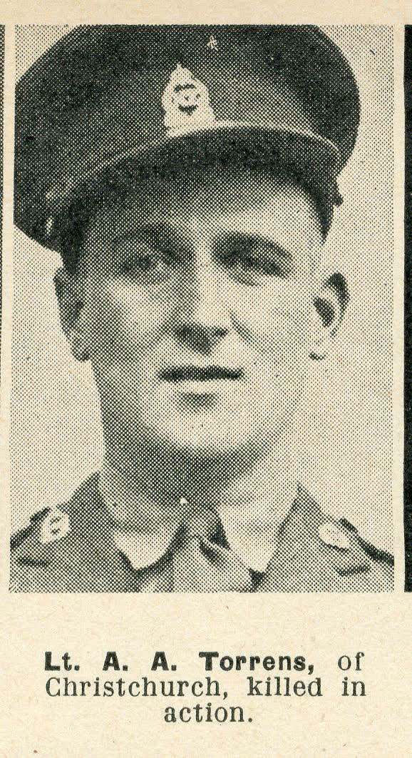 Lt. A. A. Torrens, of Christchurch, killed in action, 1943