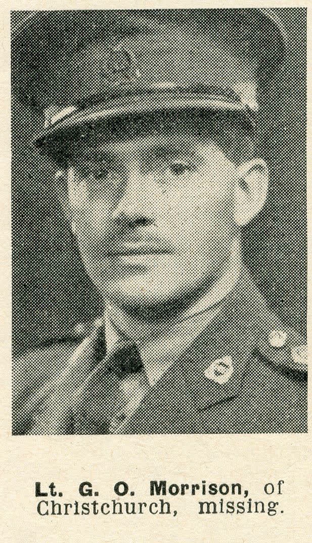 Lt. G. O. Morrison, of Christchurch, missing, 1944
