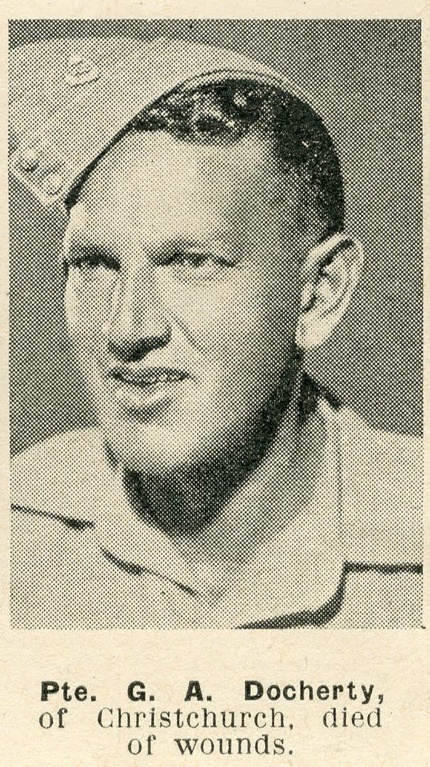 Pte. G. A. Docherty, of Christchurch, died of wounds, 1944