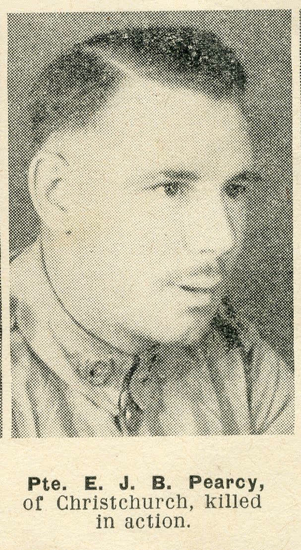 Pte. E. J. B. Pearcy, of Christchurch, killed in action, 1944