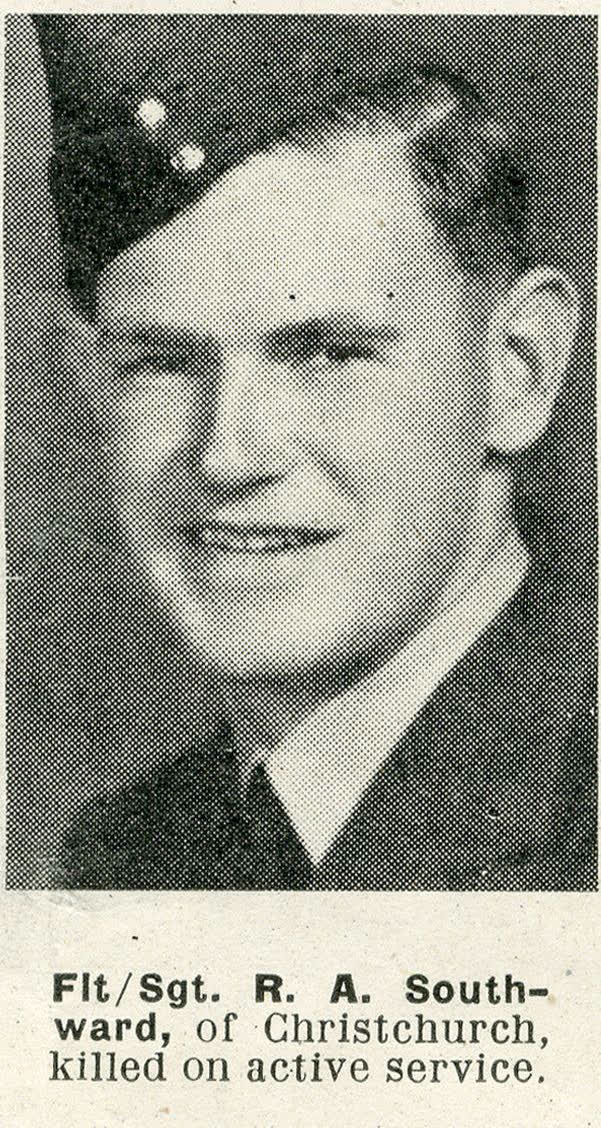 Flight-Sergeant R. A. Southward, of Christchurch, killed on active service, 1944