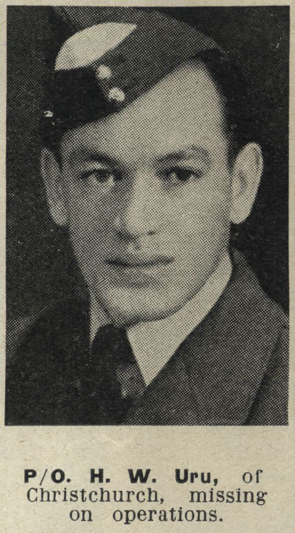 Pilot-Officer H. W. Uru, of Christchurch, missing on operations, 1944