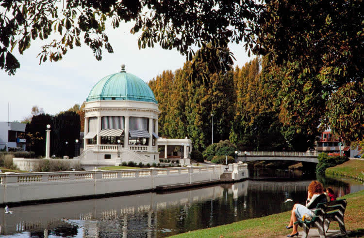 Edmonds Band Rotunda on the River Avon, Christchurch, 1980