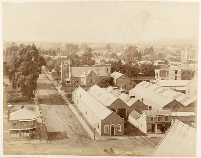 Christchurch from Cathedral Tower, 1880