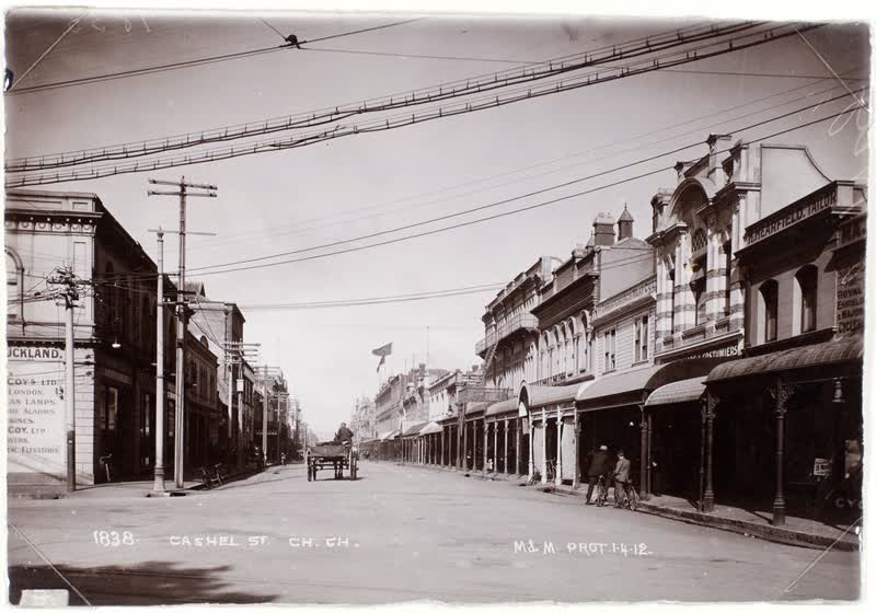 Cashel Street, Christchurch, 1912