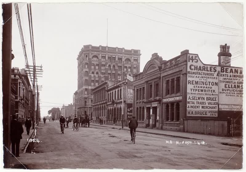 Hereford St, Christchurch, 1912