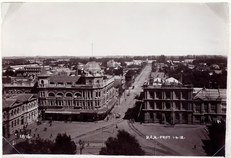 Looking West, Christchurch, 1912