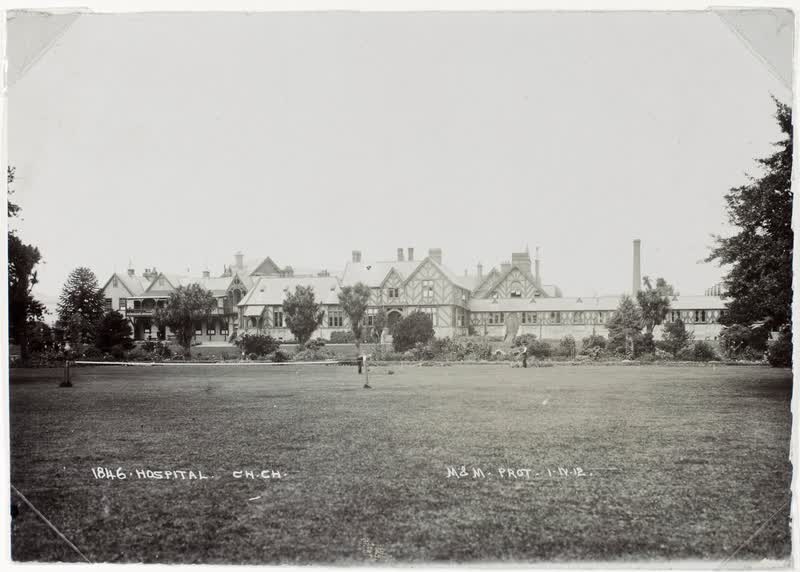 Hospital, Christchurch, 1912