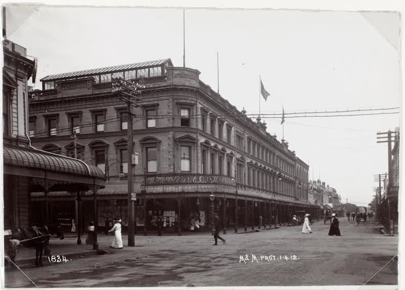 Waterloo House, Cashel St, Christchurch, 1912