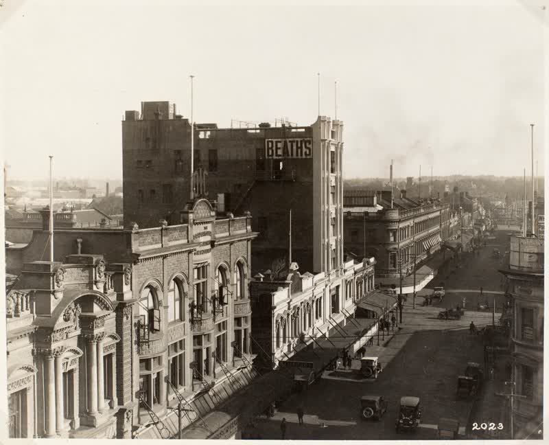 Cashel Street, Christchurch (looking west), 1924