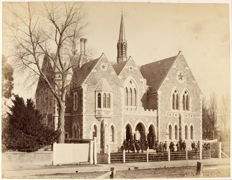 High School - Christchurch, 1800