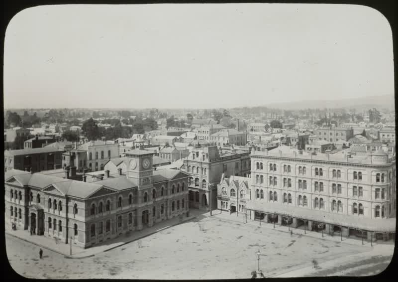 Christchurch from the Cathedral Tower, 1880