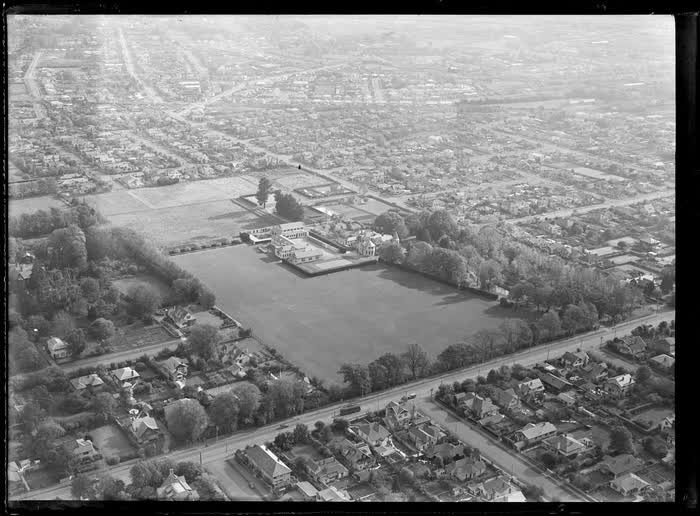 St Andrew's College, Papanui, Christchurch, including surrounding area, 1947