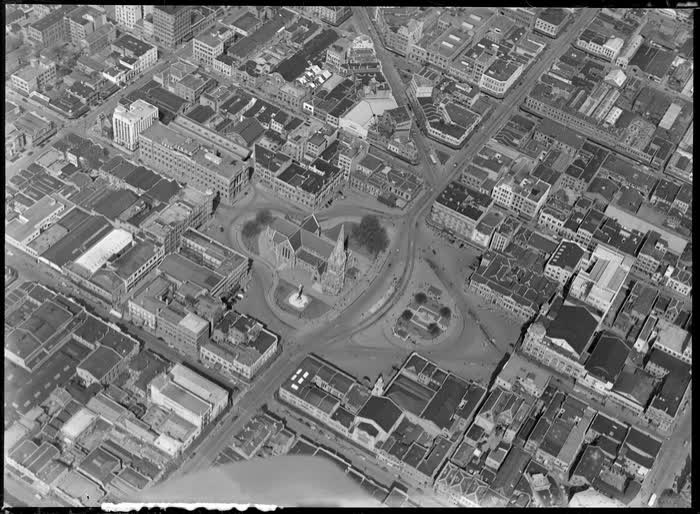 Cathedral Square, Christchurch City, Canterbury, 1946