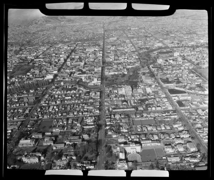 Christchurch, Canterbury Region, 1958