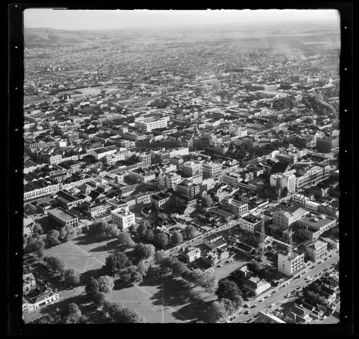 Latimer Square, Christchurch, Canterbury Region, 1959
