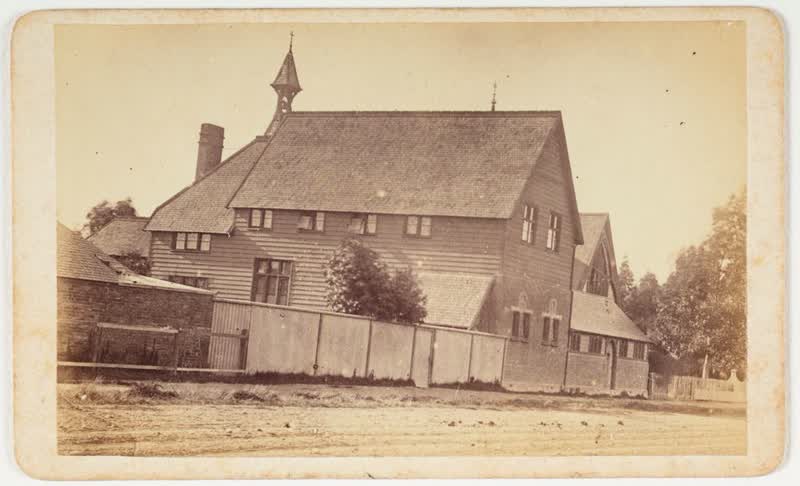 Roman Catholic church, Barbadoes Street, Christchurch, 1870