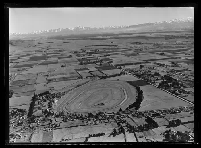 Riccarton Racecourse, Sockburn, Christchurch, Canterbury Region, 1959