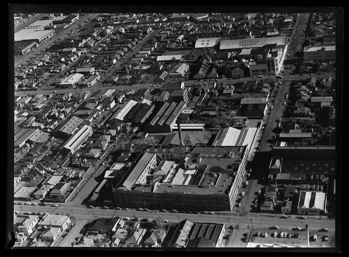 Aulesbrooks and Company biscuit factory, Christchurch, Canterbury Region, 1959