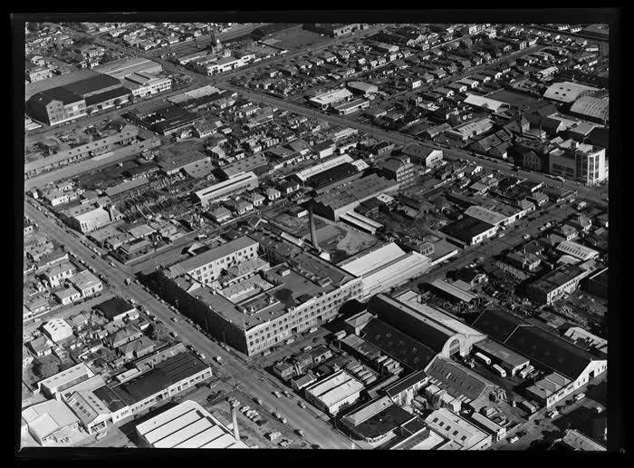 Aulesbrooks and Company biscuit factory, Christchurch, Canterbury Region, 1959