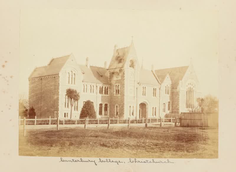 Canterbury College, Christchurch. From the album: New Zealand album, 1880