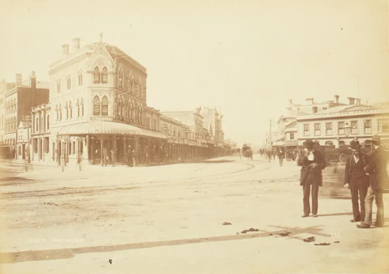 High Street, Christchurch.  From the album: N. Z. Scenery, 1876