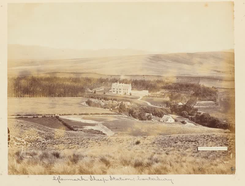 Glenmark Sheep Station, Canterbury. From the album: New Zealand album, 1888