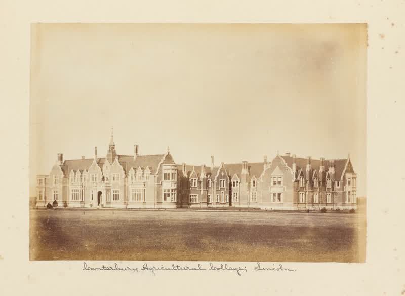 Canterbury Agricultural College, Lincoln. From the album: New Zealand album, 1880