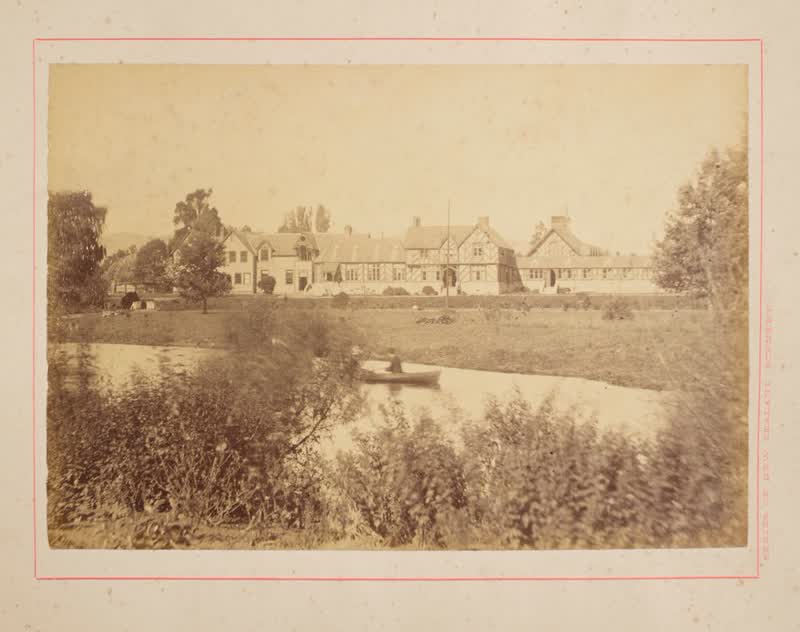 Christchurch Hospital.  From the album: New Zealand Scenery, Series 1, 1880