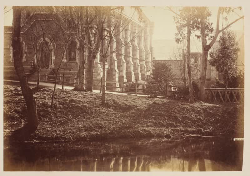Government Buildings, Christchurch.  From the album: Scenes of New Zealand, 1880