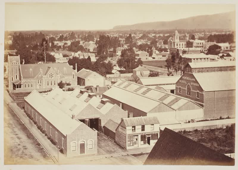 Christchurch.  From the album: Scenes of New Zealand, 1880
