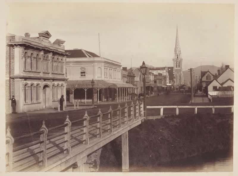 Christchurch.  From the album: Scenes of New Zealand, 1880