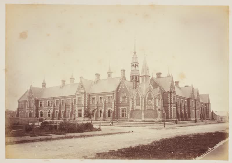 Normal School, Christchurch.  From the album: Scenes of New Zealand, 1880