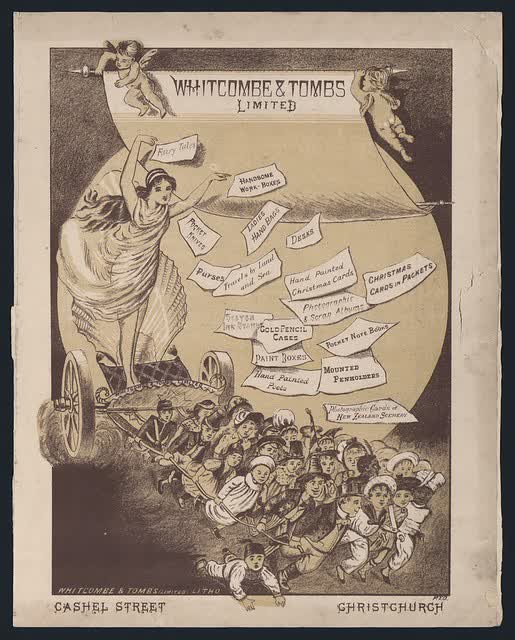 Whitcombe & Tombs Ltd :Whitcombe and Tombs Limited, Cashel St, Christchurch. Whitcombe & Tombs Limited, lith. [Front cover. 1884], 2008
