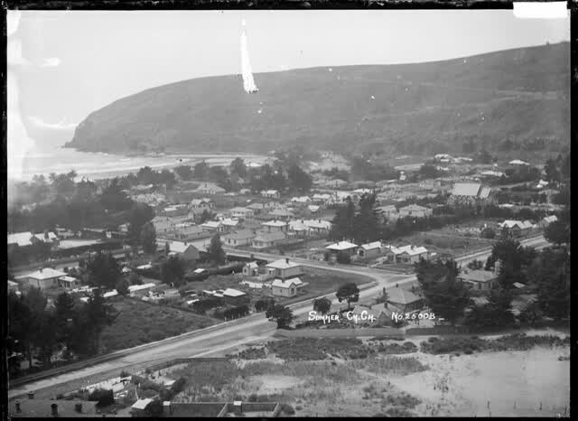 View of the township of Sumner, near Christchurch, 2005